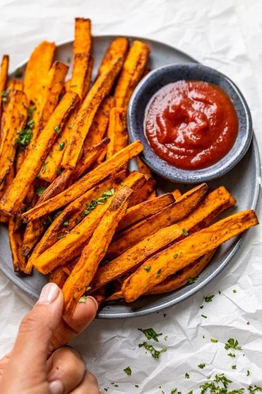 Healthy Air Fryer Sweet Potato Chips