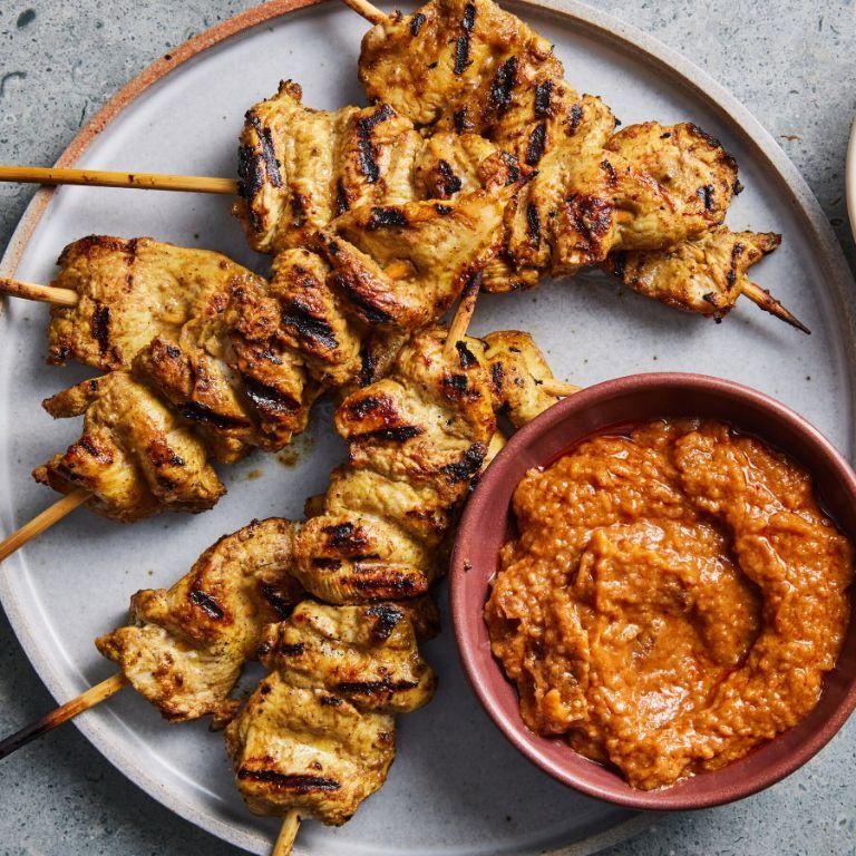 Healthy Baked Chicken Satay