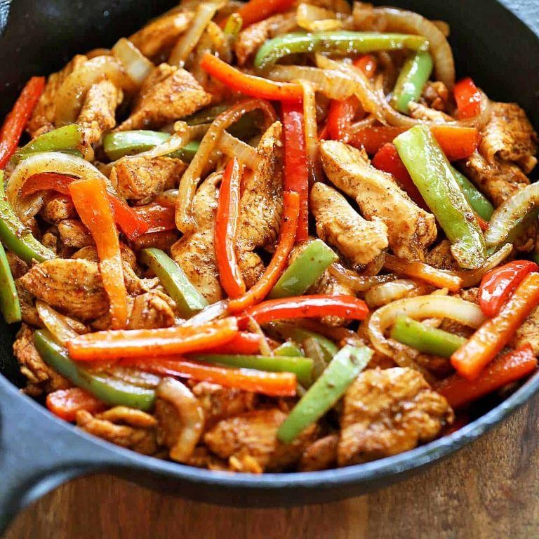 Healthy Chicken Breast Fajitas