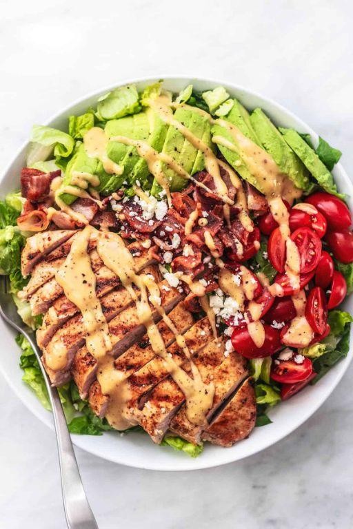 Healthy Chicken Breast Salad with Avocado