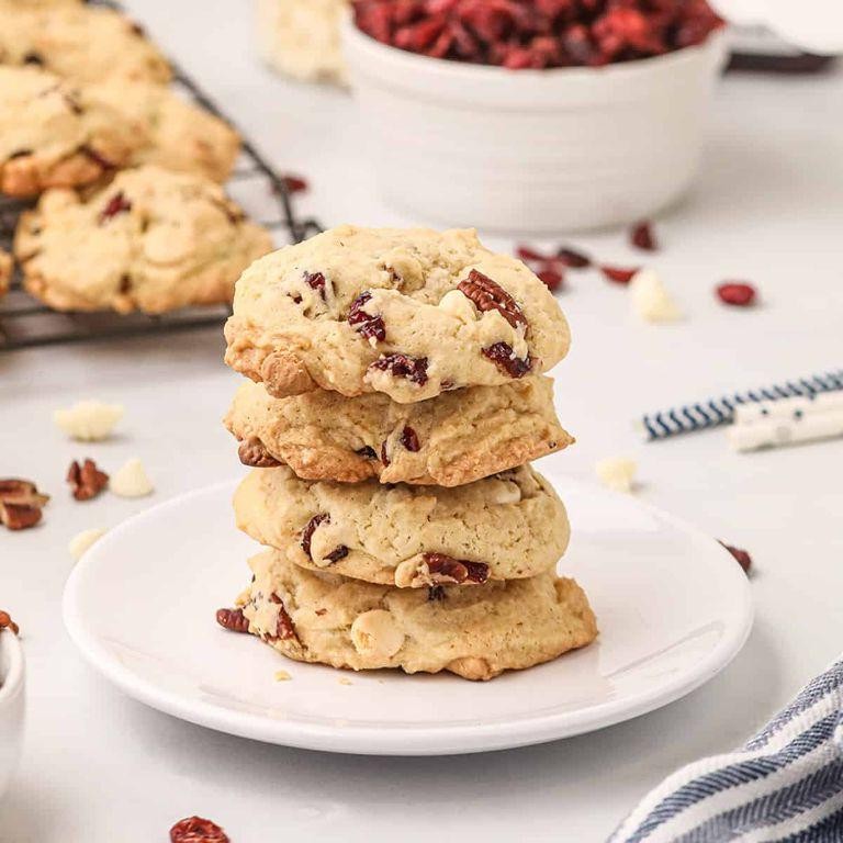 Healthy Cranberry Pecan Cookies