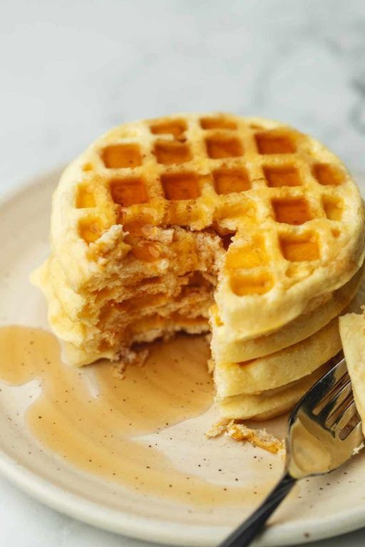 Healthy Egg White Powder Waffles