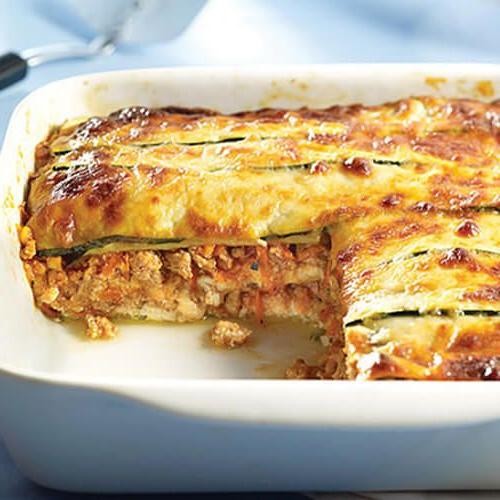 Healthy Ground Turkey and Zucchini Lasagna