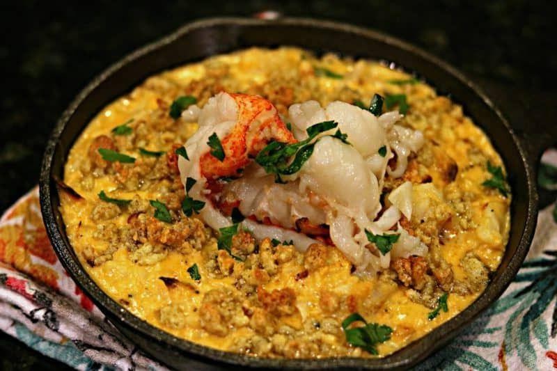 Healthy Lobster Mac and Cheese with Cauliflower