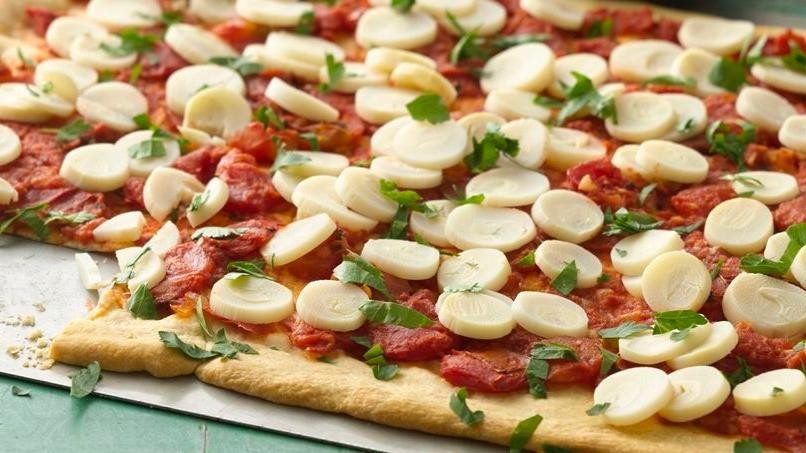 Hearts of Palm Pizza with Arugula