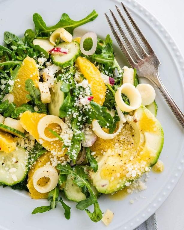 Hearts of Palm Salad with Citrus Dressing