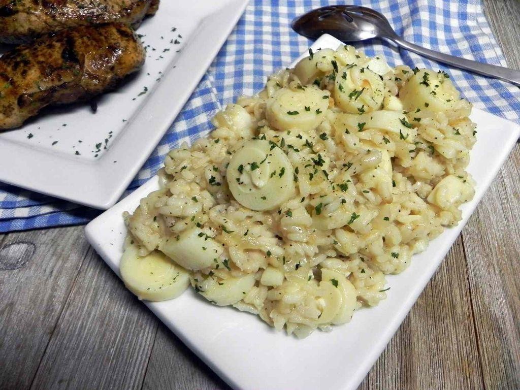 Hearts of Palm and Mushroom Risotto