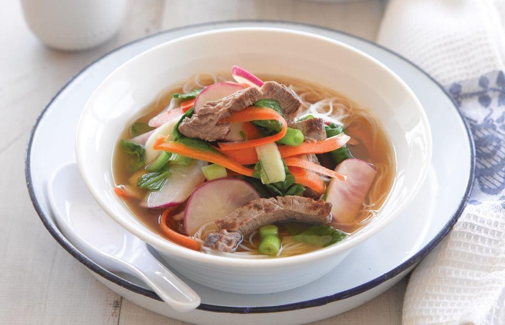 Hearty Miso Soup with Beef and Daikon