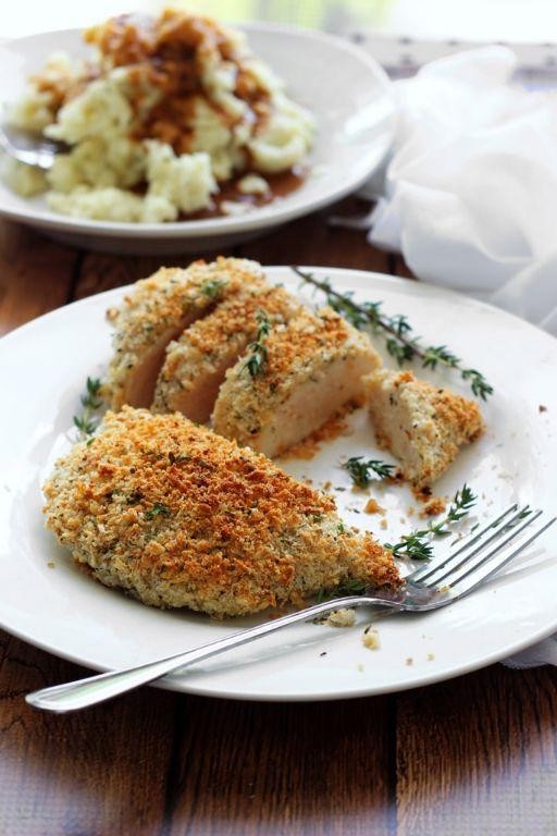 Herb Crusted Baked Chicken