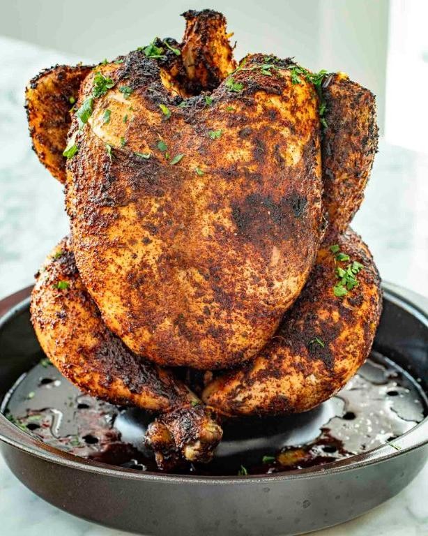 Herb Crusted Beer Can Chicken