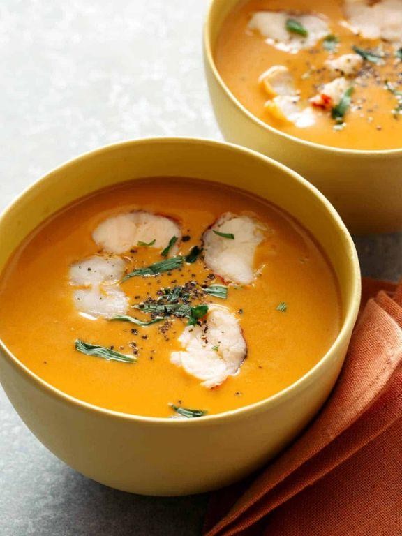 Herb Crusted Lobster Bisque