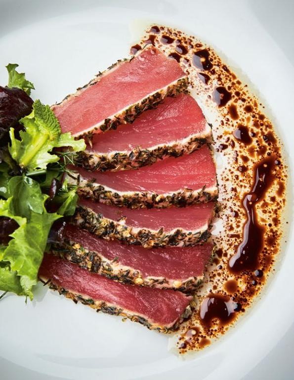 Herb Crusted Pan-Seared Tuna Steak