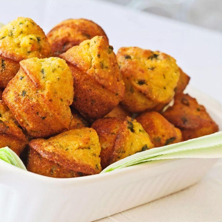 Herb and Garlic Mini Cornbread Muffins