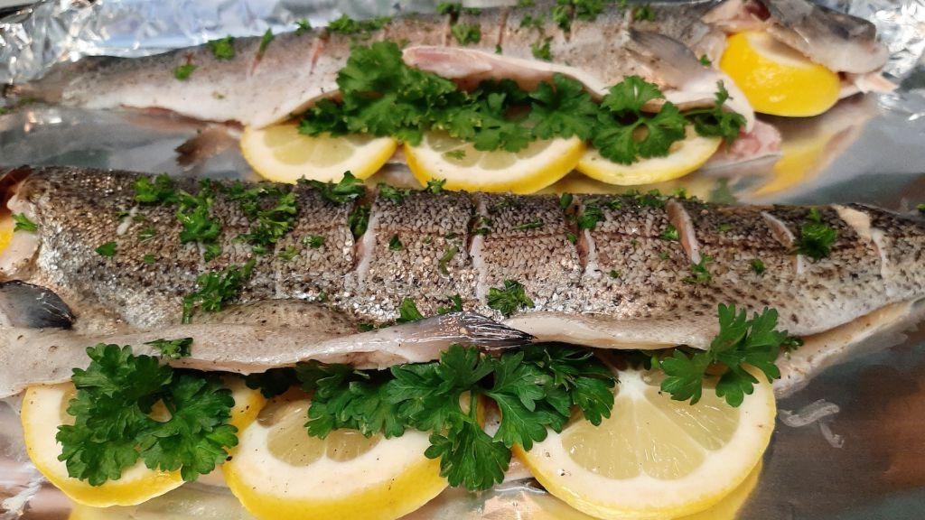 Herb and Lemon Stuffed Trout
