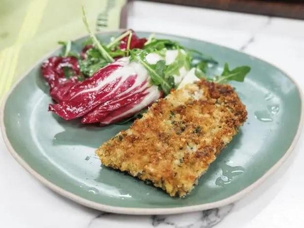 Herb-Crusted Milanesa with Rosemary and Thyme