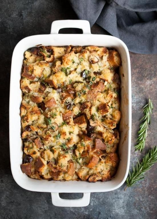 Herbed Gluten Free Stuffing with Chestnuts
