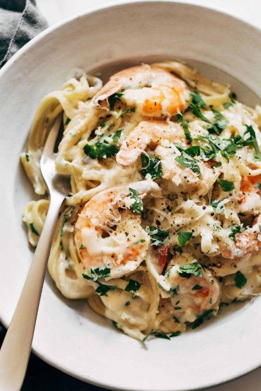 Herbed Shrimp Francais with White Wine Sauce