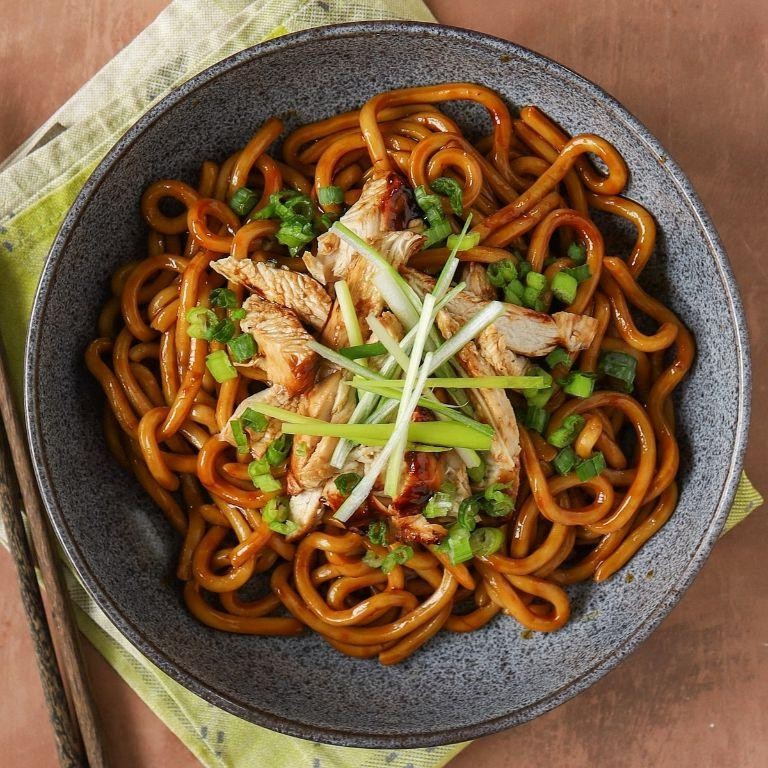 Hibachi Noodles with Lamb and Eggplant