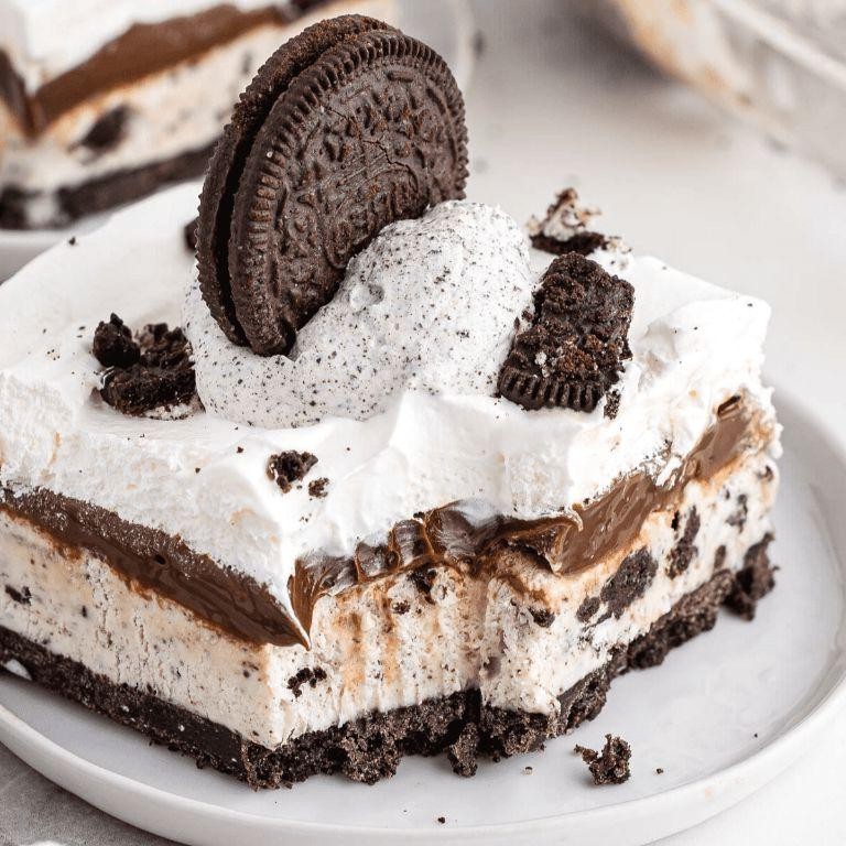 Homemade Cookies and Cream Ice Cream Cake