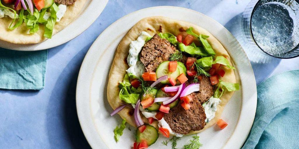 Homemade Gyro Meat with Pita Bread