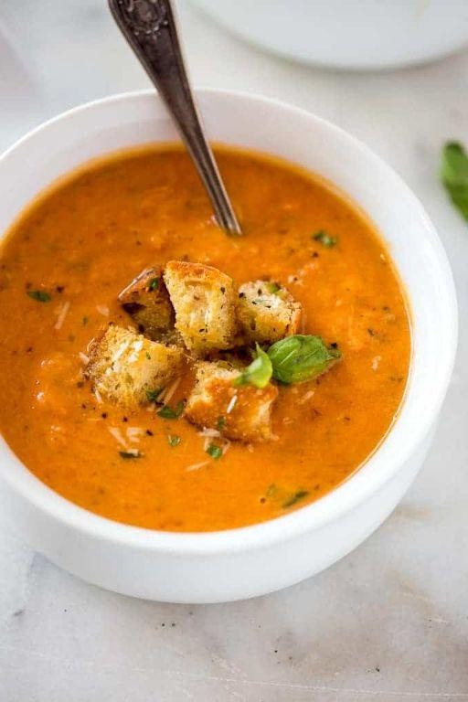 Homemade Tomato Basil Soup