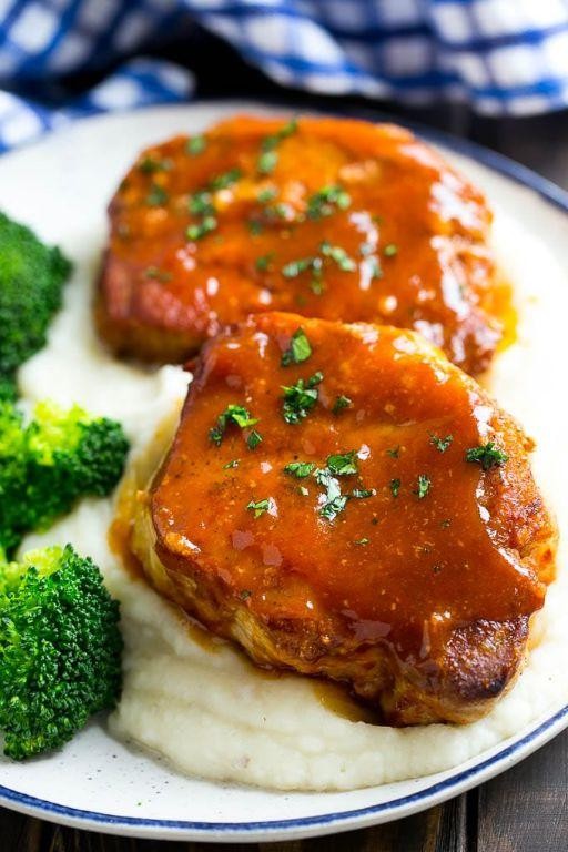 Honey Garlic Crock Pot Pork Steaks