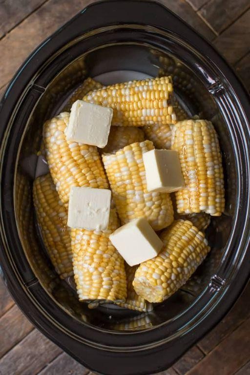 Honey Glazed Crockpot Corn on the Cob