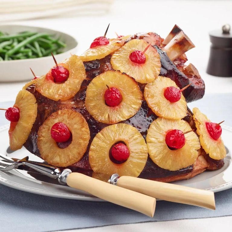 Honey Glazed Ham with Pineapple