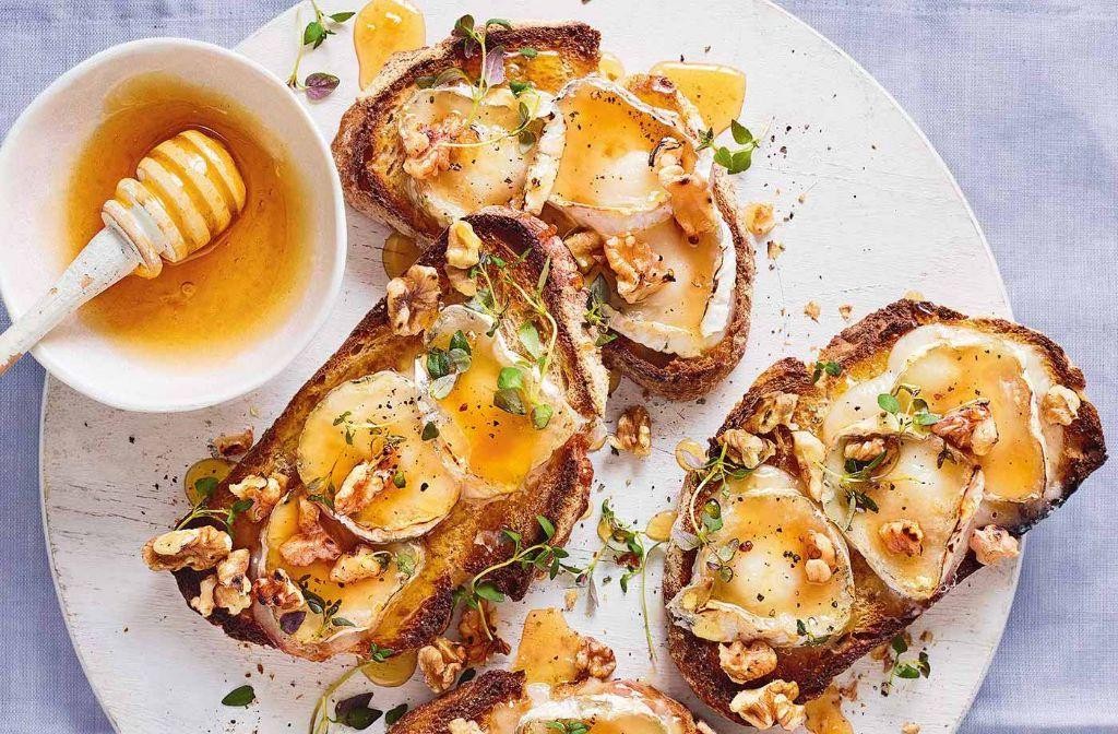 Honey Goat Cheese and Lavender Honey Toast