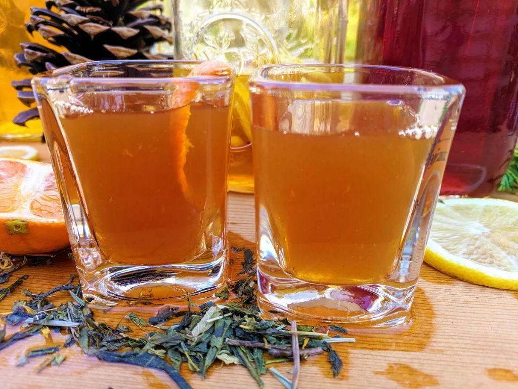 Honey Lemon Green Tea Shot