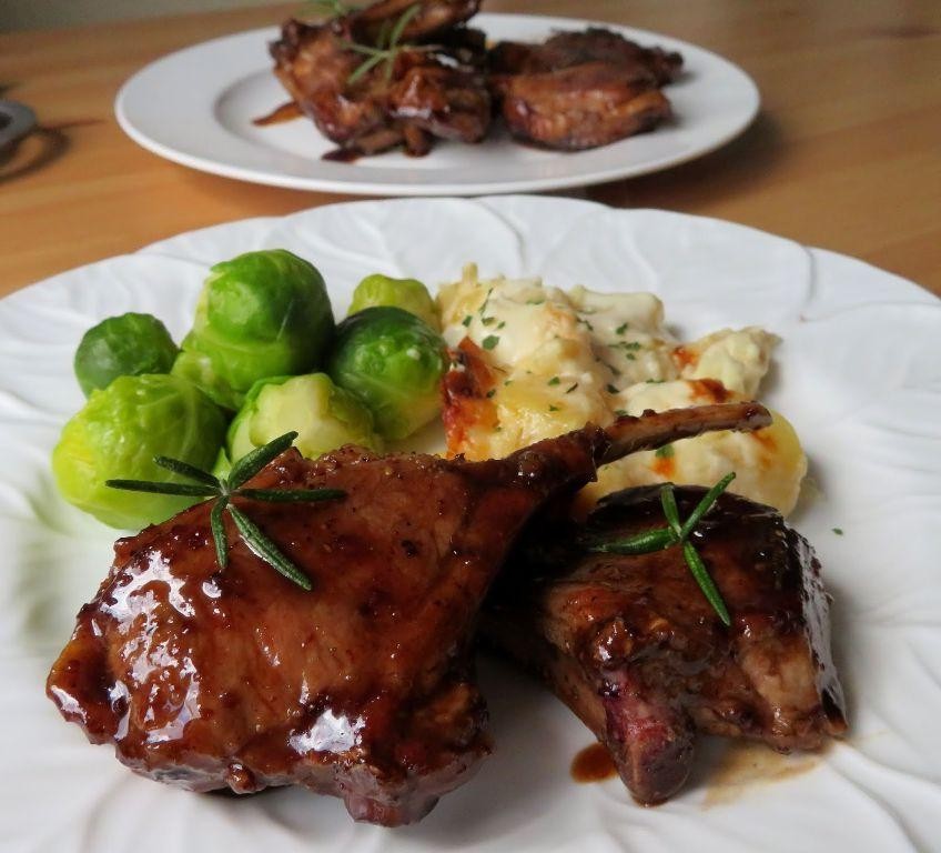 Honey Mustard Lamb Loin Chops