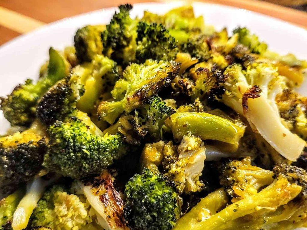 Honey Mustard Roasted Broccoli