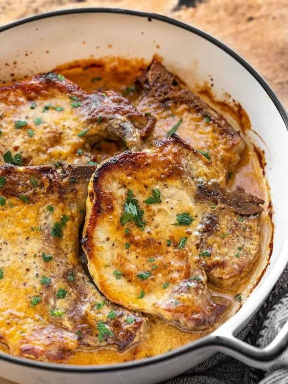 Honey Mustard Thick Cut Pork Chops