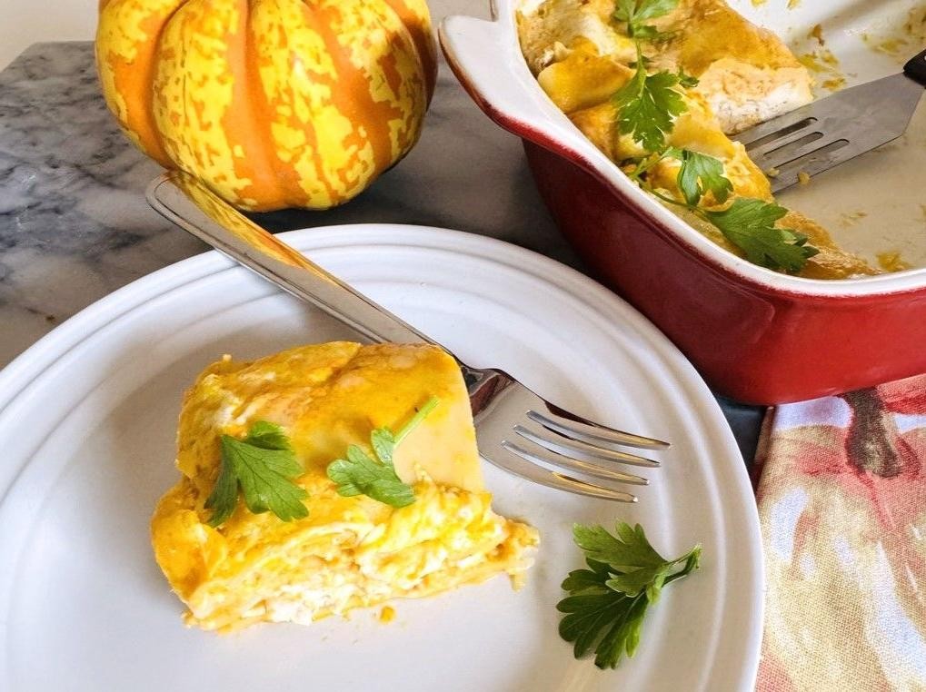 Honey Nut Squash Lasagna with Bechamel Sauce