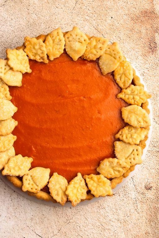 Honey Nut Squash Pie with a Pecan Crust
