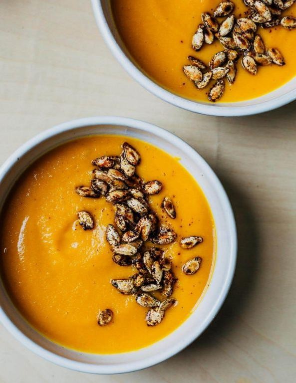 Honey Nut Squash Soup with a Hint of Ginger