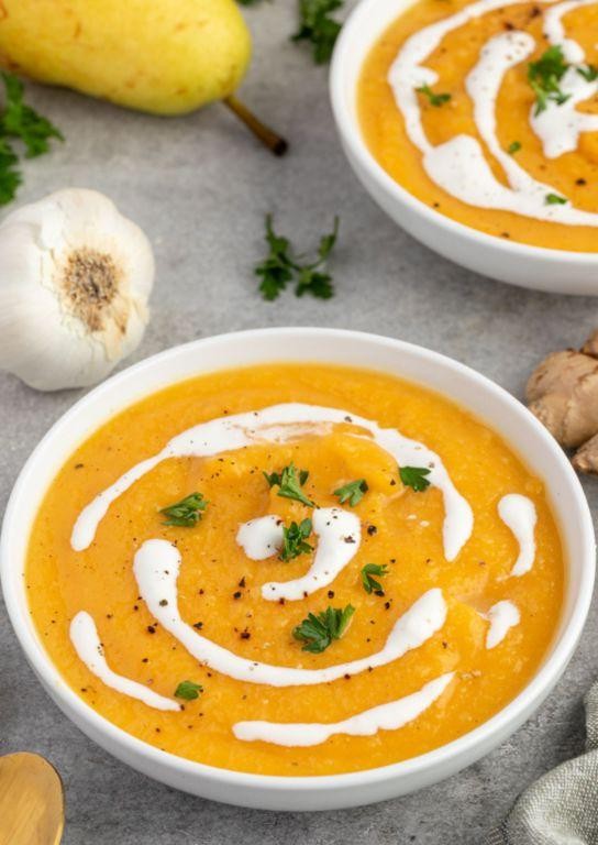 Honey Nut Squash and Pear Soup