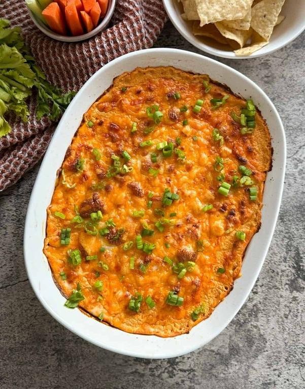 Hot Cheeto Buffalo Chicken Dip