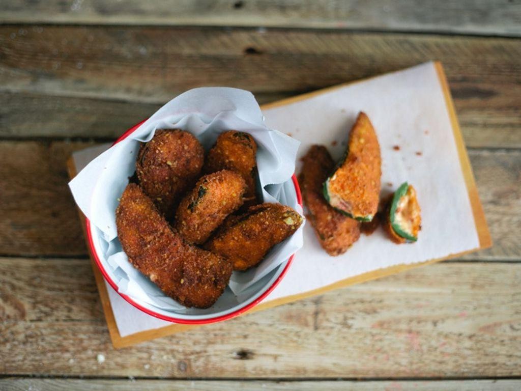 Hot Cheeto Crusted Bacon Wrapped Jalapenos