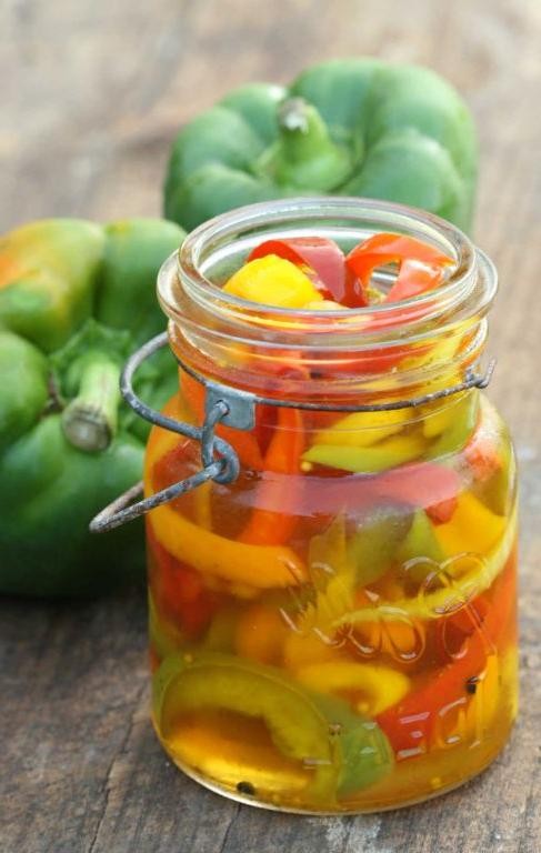 Hot and Sweet Pickled Peppers