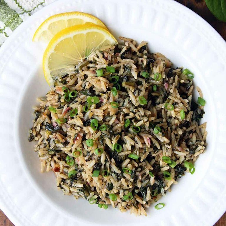 Ikarian Spinach and Rice
