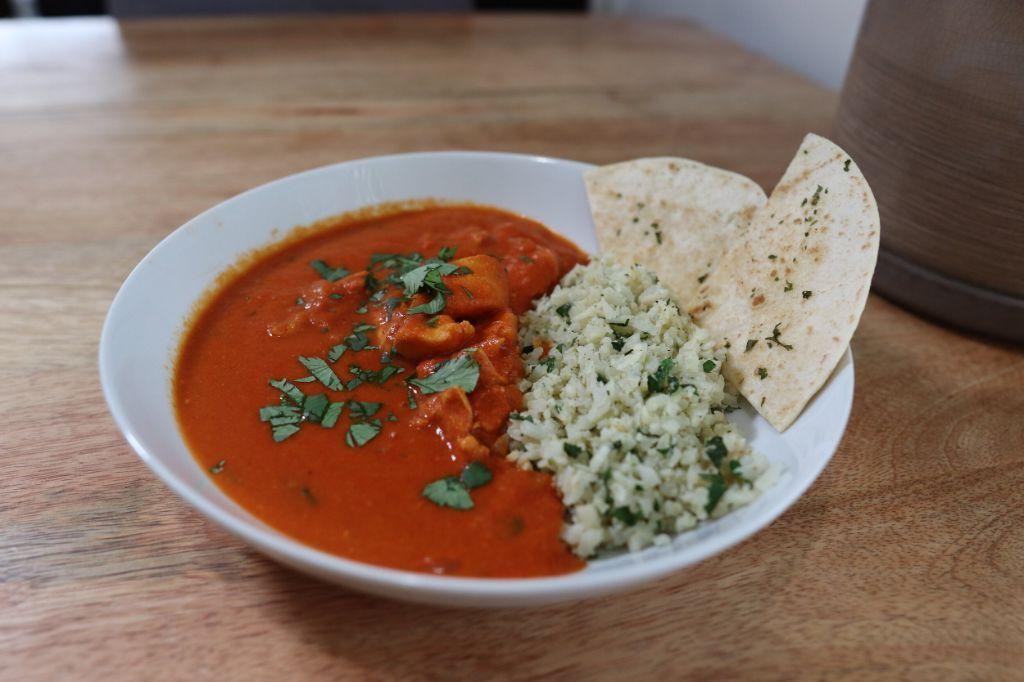 Indian Cauliflower Rice with Tomato and Ginger