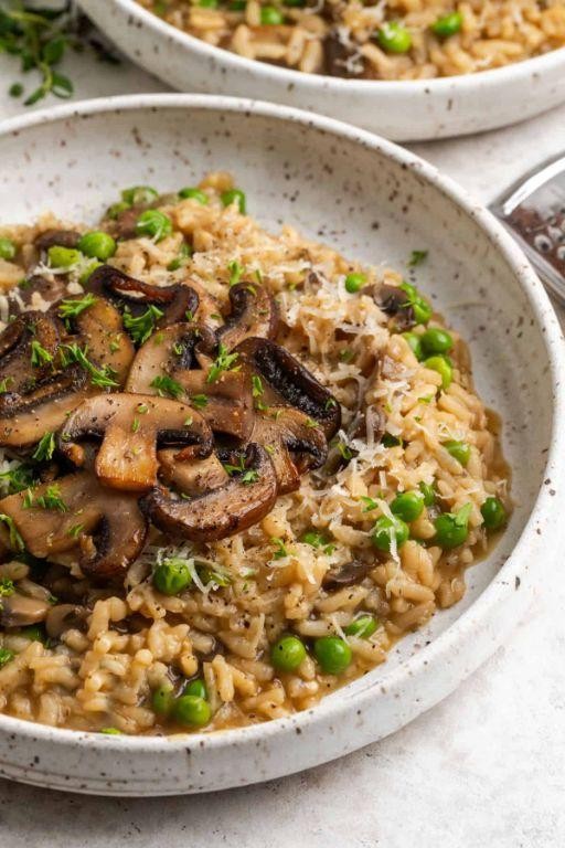 Instant Pot Dairy Free Mushroom Risotto