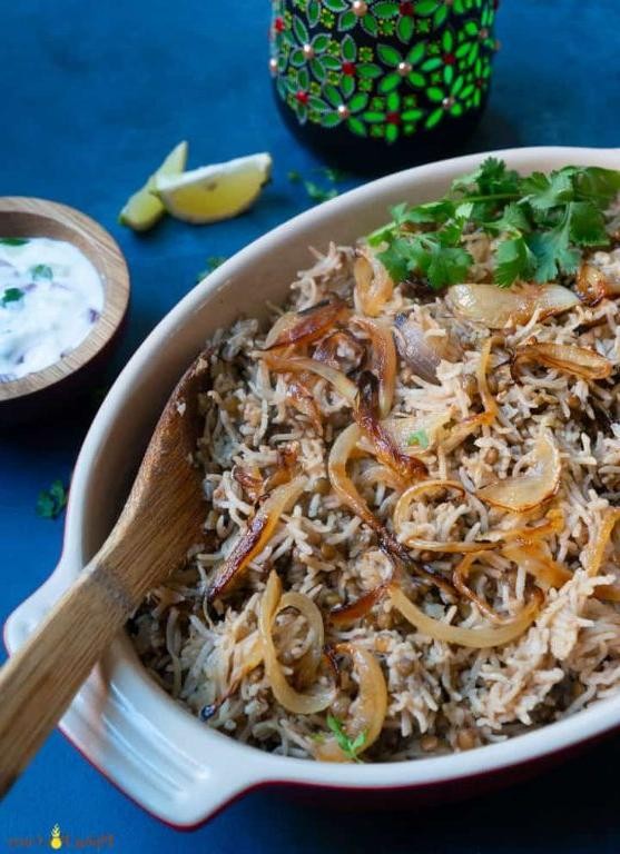 Instant Pot Lentil and Rice Pilaf