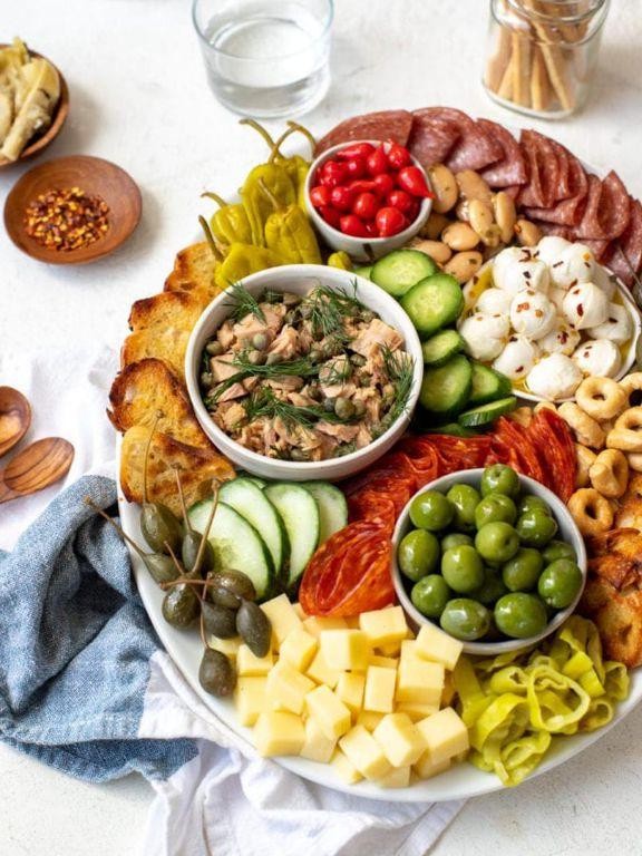 Italian Antipasto Charcuterie Board
