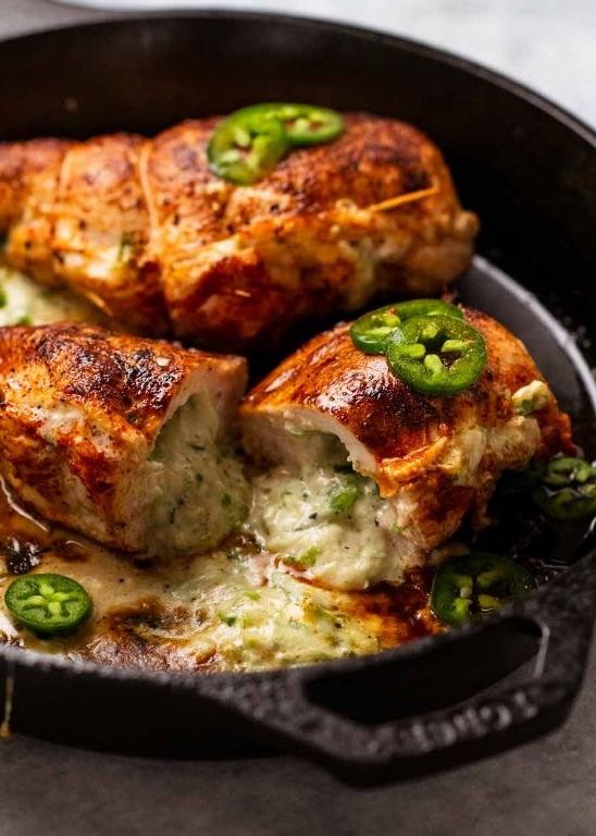 Jalapeno Chicken Stuffed Peppers