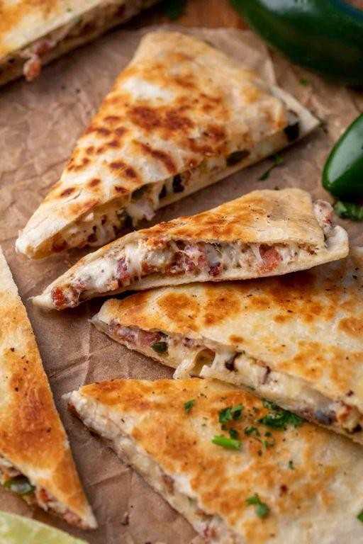 Jalapeno Popper Quesadillas