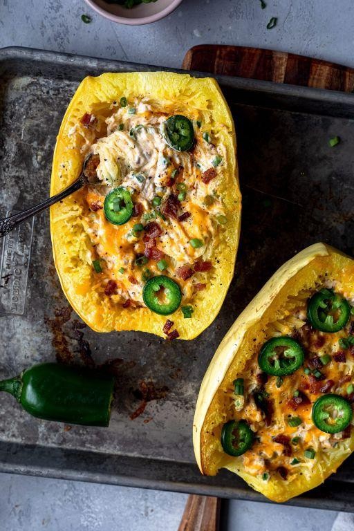 Jalapeno Popper Stuffed Patty Pan Squash