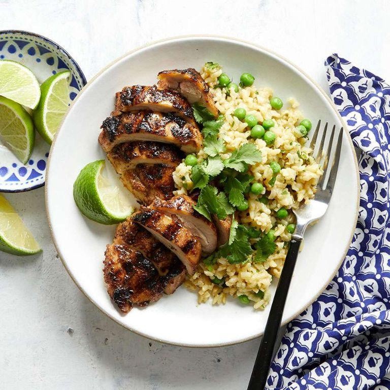 Jamaican Jerk Chicken with Coconut Rice
