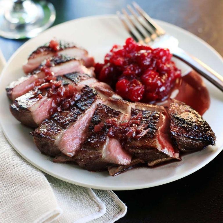Jerk Duck Breast with Orange Reduction